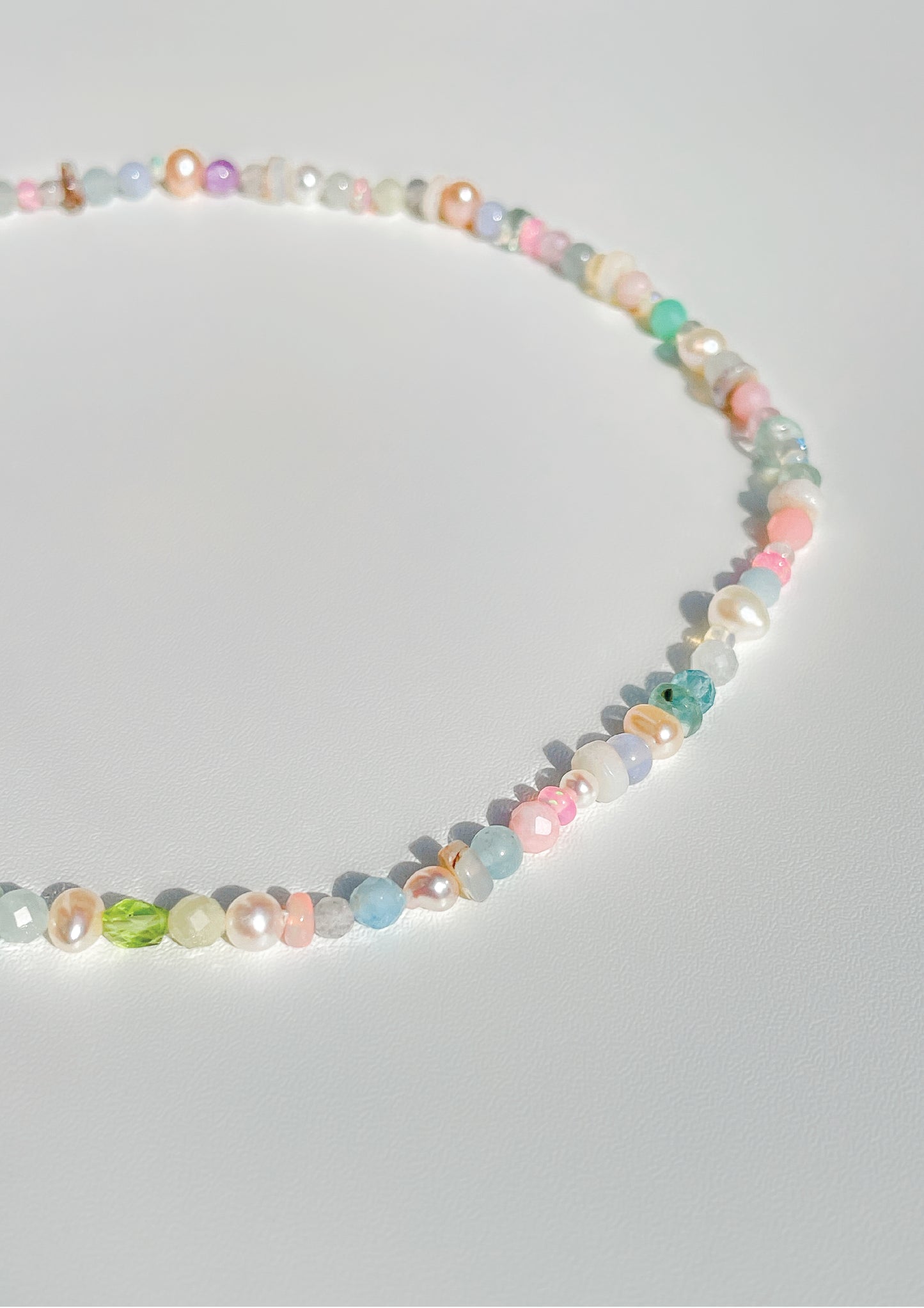 Atoll Multi Stone and Pearl Choker Necklace
