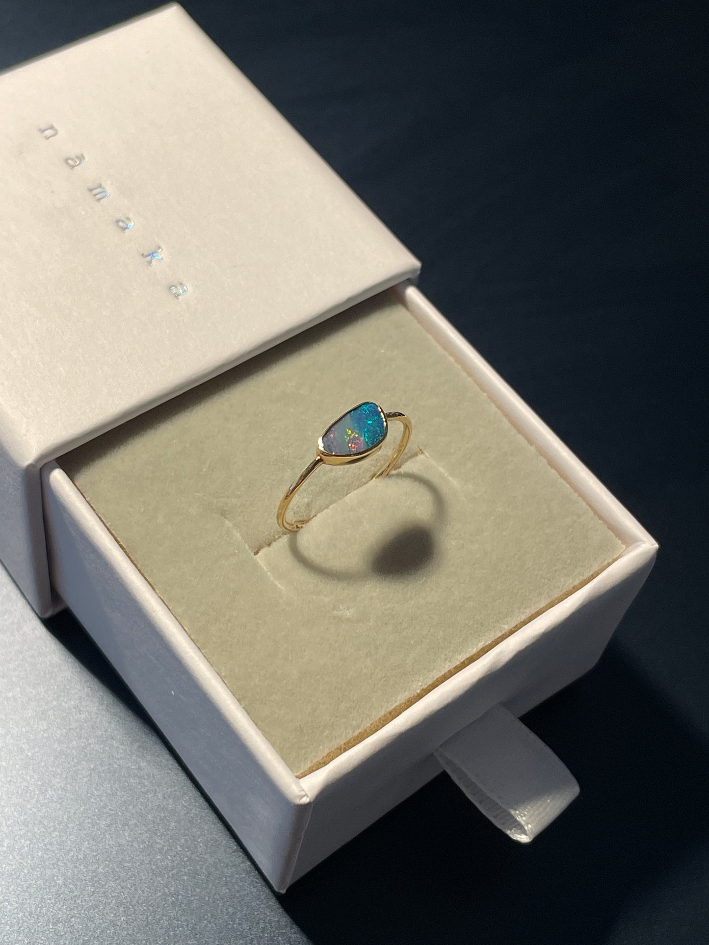 Opal Ring Gold Small - 3 -size 6