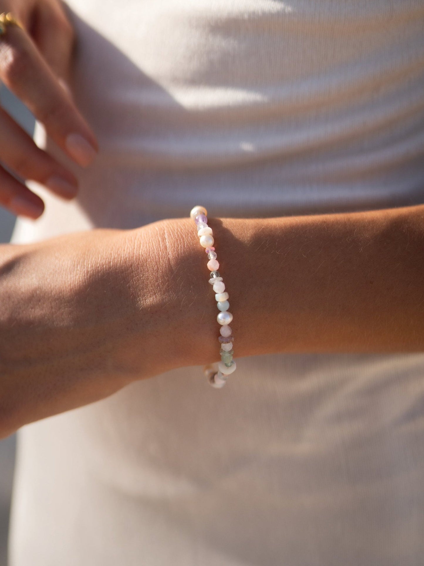 Atoll Multi Stone and Pearl Bracelet
