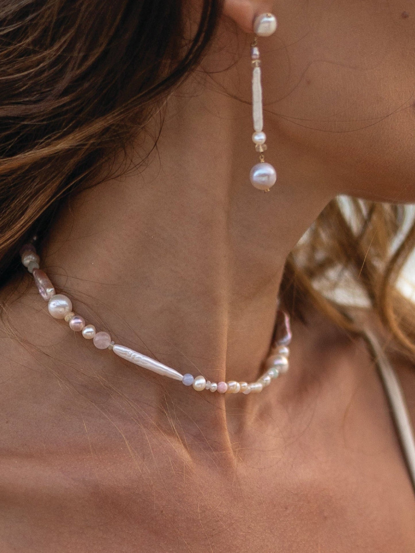 Candy Pearl & Opal Multistone Necklace